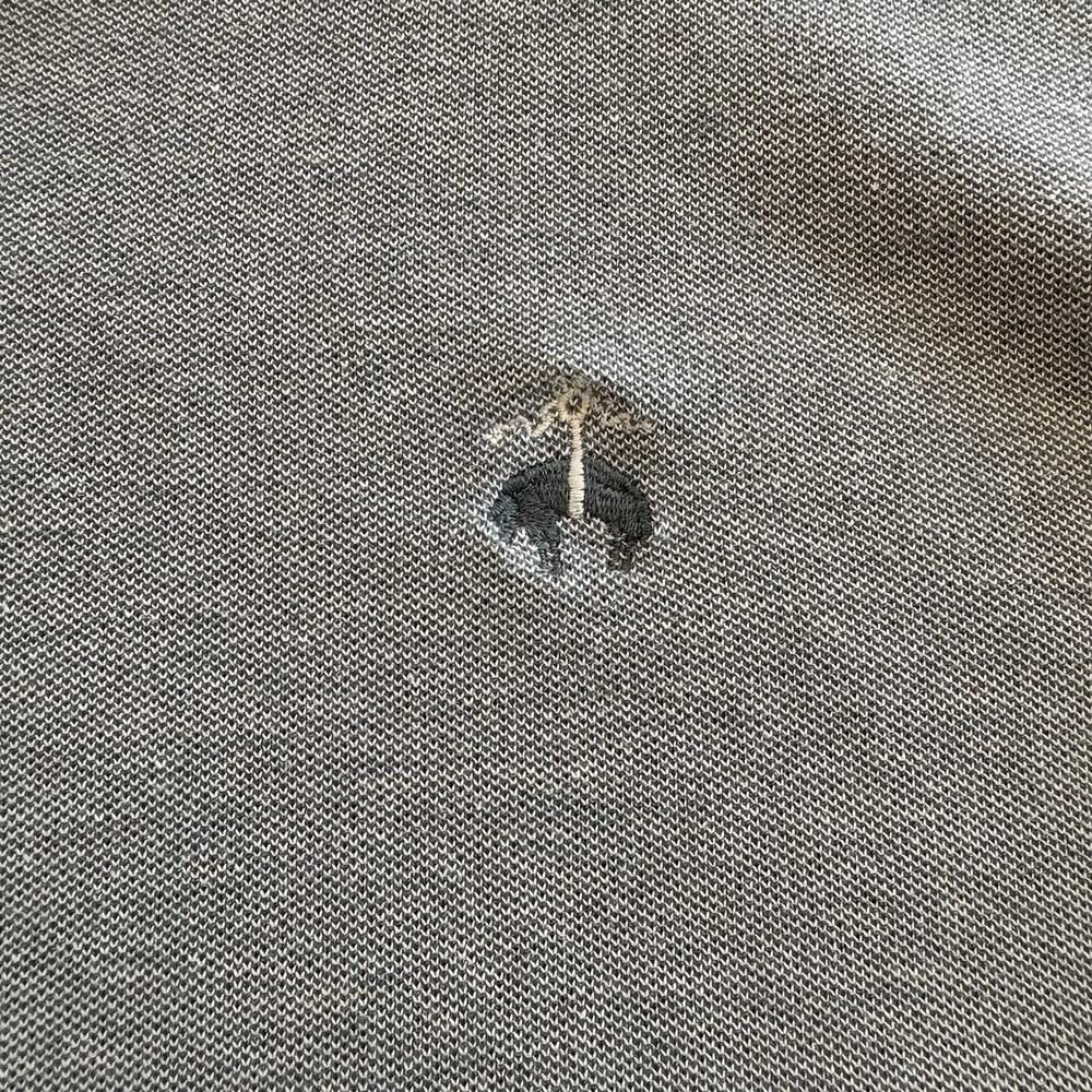 Brooks Brothers Original Fit Polo Mens XL Gray Contrast Collar Cotton Stretch - Picture 3 of 9